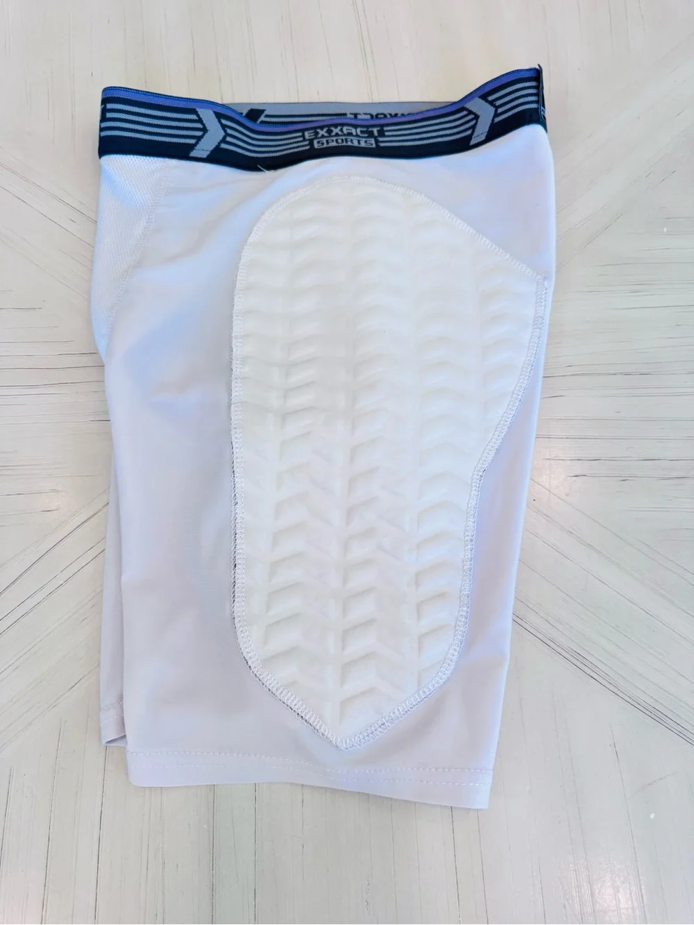 Exxact Sports Baseball Sliding Padded Compression Shorts – White – Youth XL